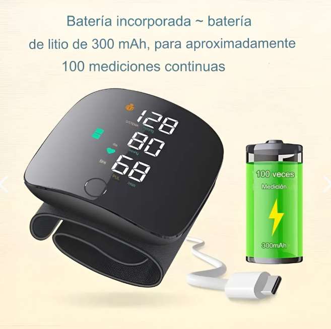 Tensiómetro Digital De Muñeca Recargable