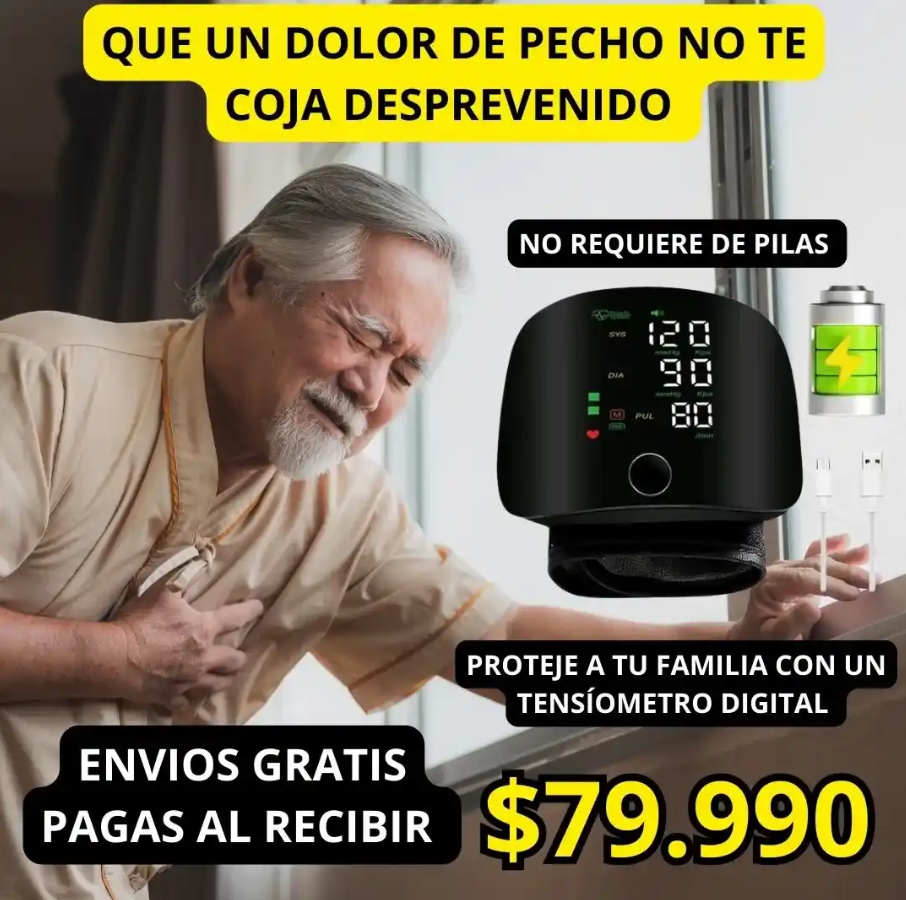 Tensiómetro Digital De Muñeca Recargable