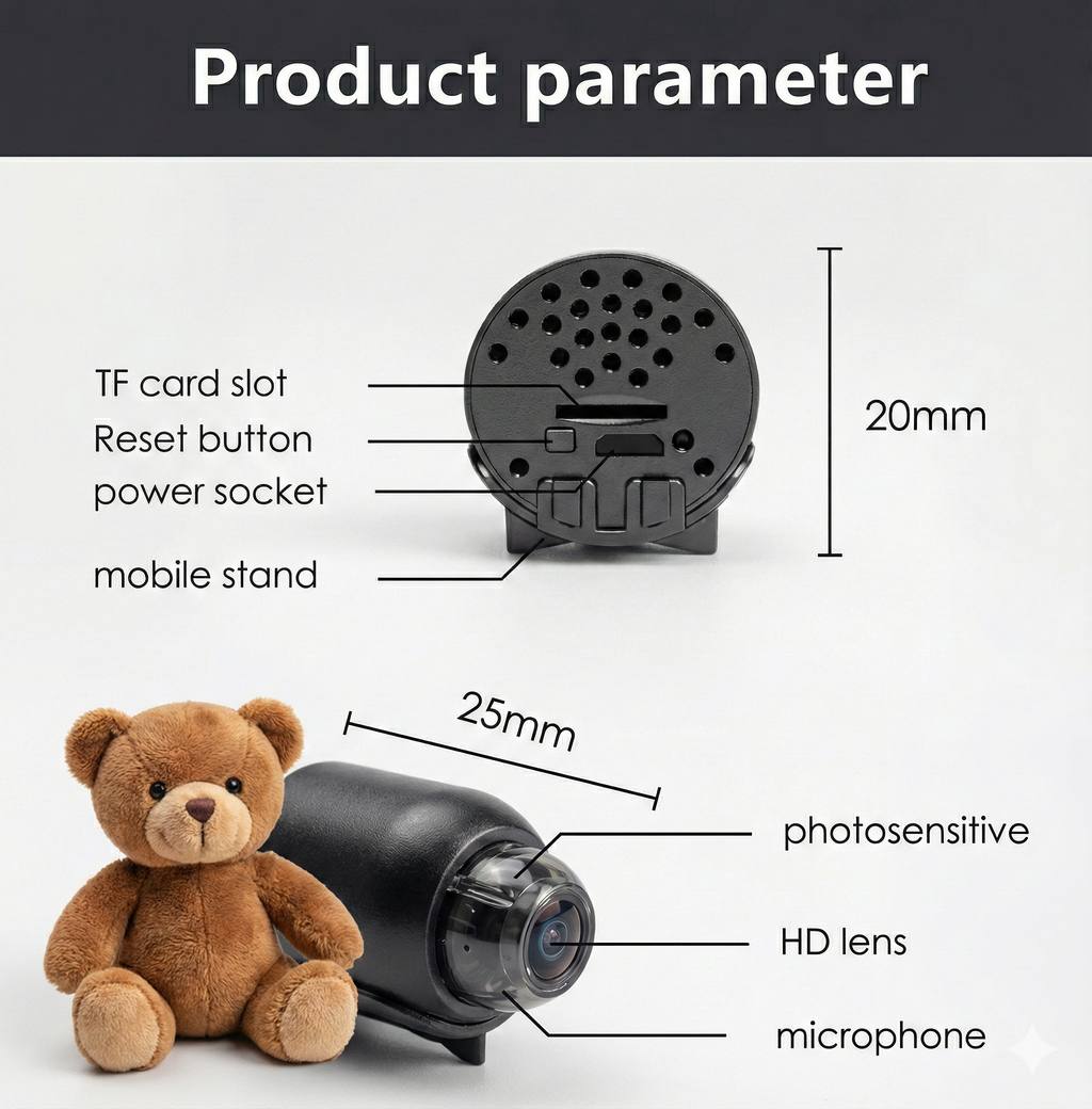 Mini Cámara ESPIA WIFI HD 1080P.