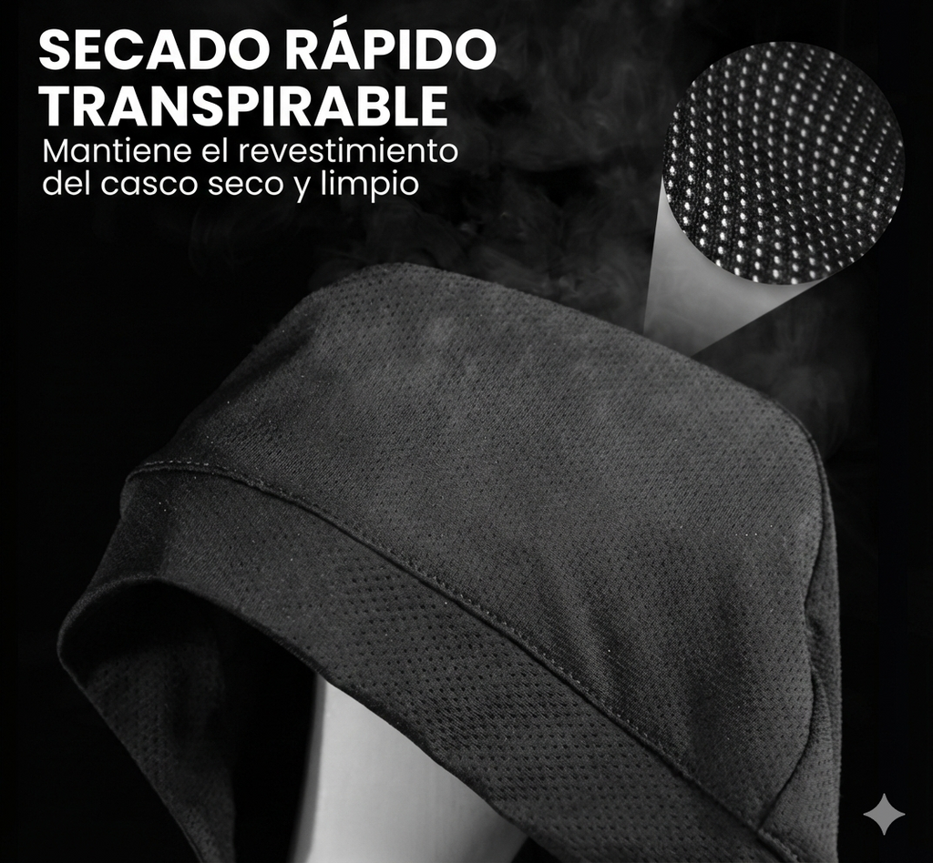 Balaclava para casco, ciclismo, atletismo o moto.