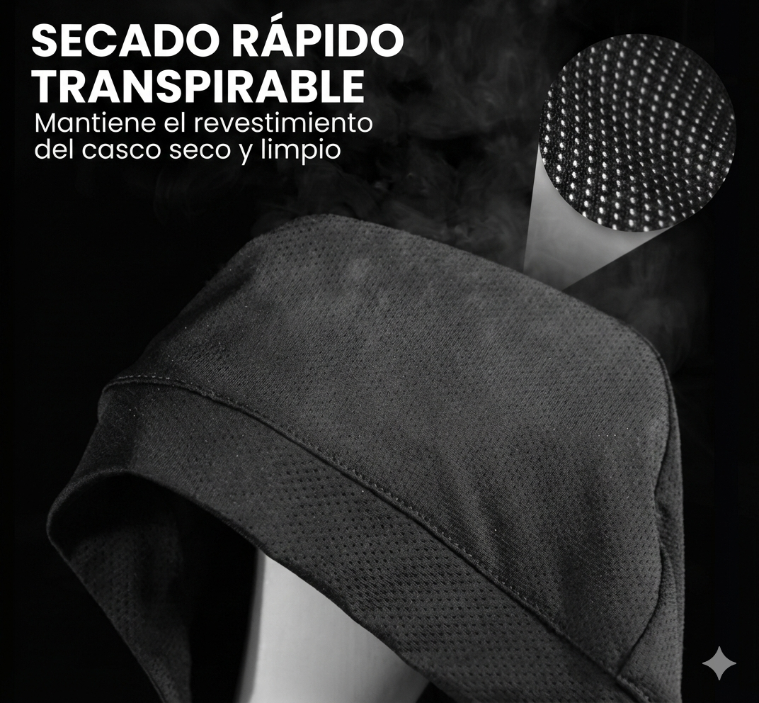 Balaclava para casco, ciclismo, atletismo o moto.