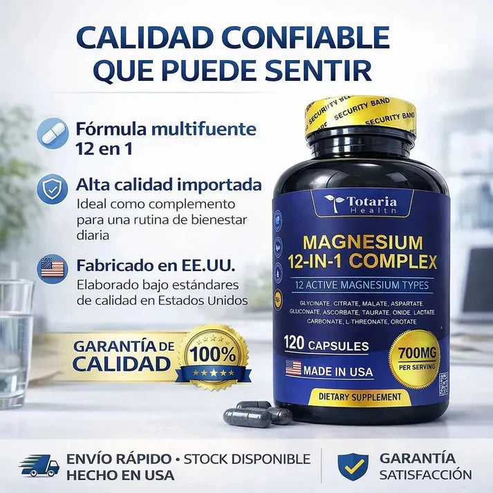 MAGNESIUM COMPLEX 12 en 1 700mg 120 CÁPSULAS