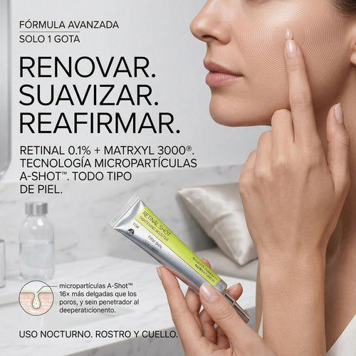 2X1 Retinol Shot Antiedad Renovación Celular y Reducción de Arrugas